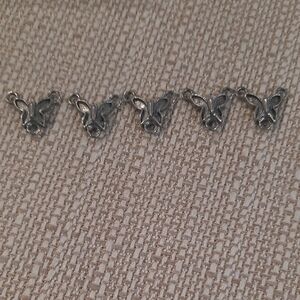 Silver Butterfly Charms